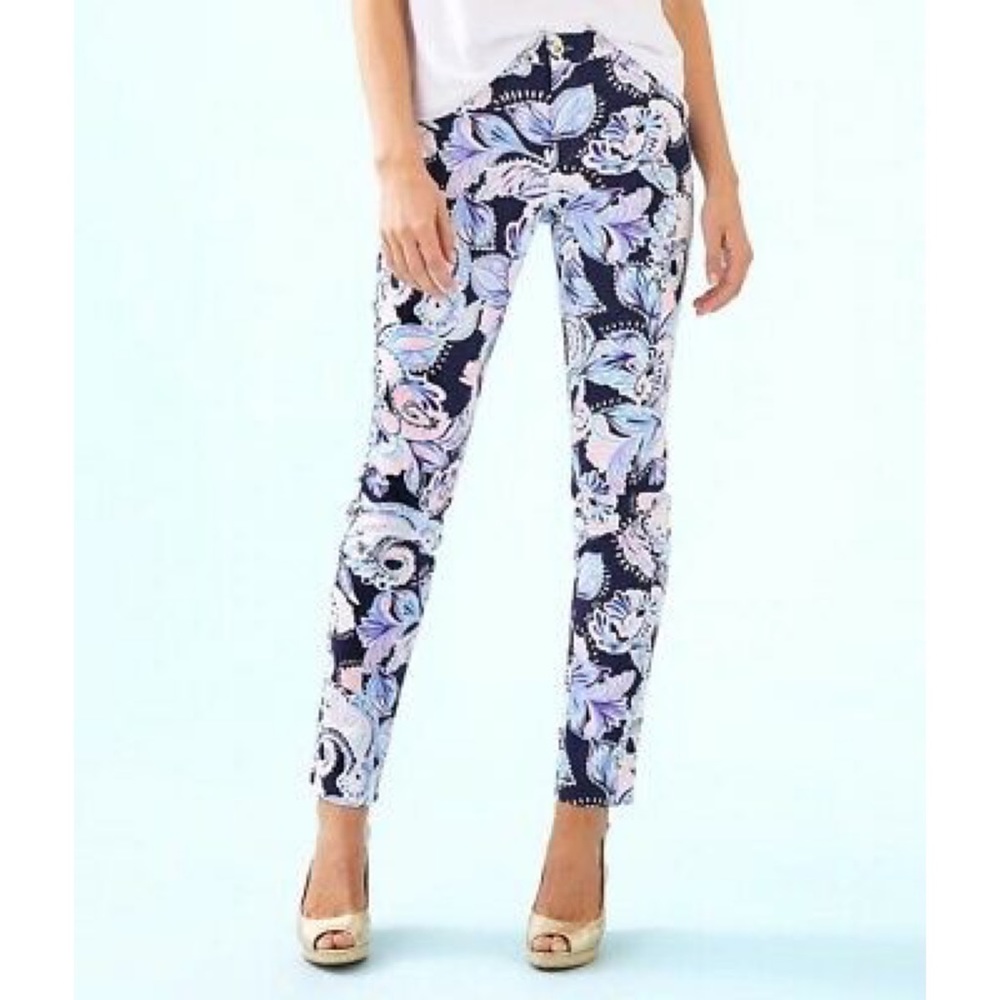 Lilly Pulitzer 29" Kelly Skinny Ankle Stretch Pant - Picture 3 of 7